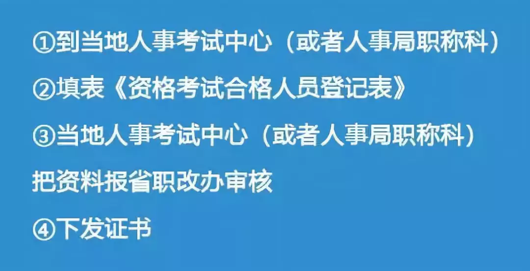 初级会计证书办理流程