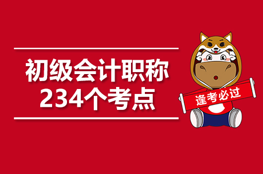 2020年初级会计职称234个考点！看完稳了