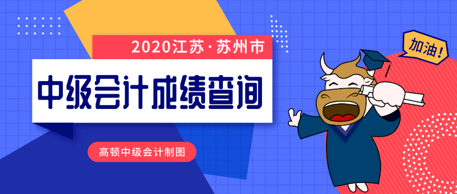 2020年苏州市中级会计师成绩查询